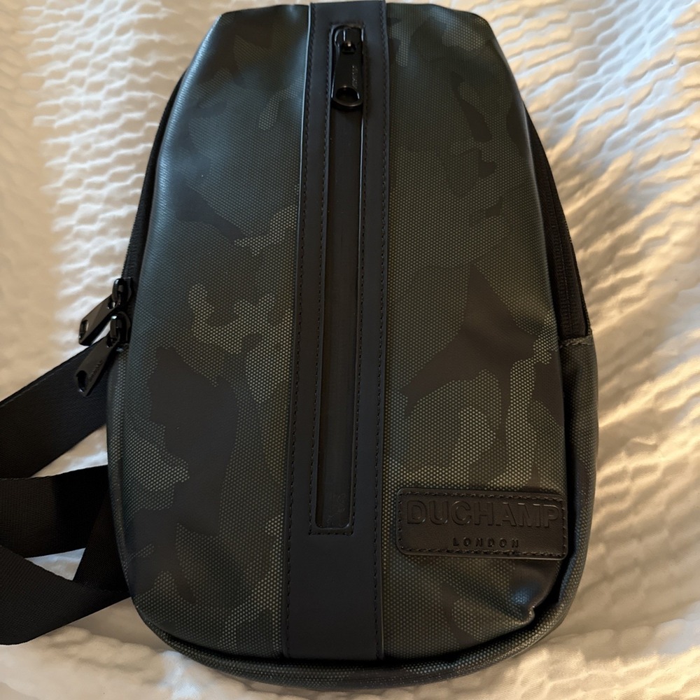 New Duchamp Camo Sling Travel Bag Passport Water Theft Resistant Man Purse